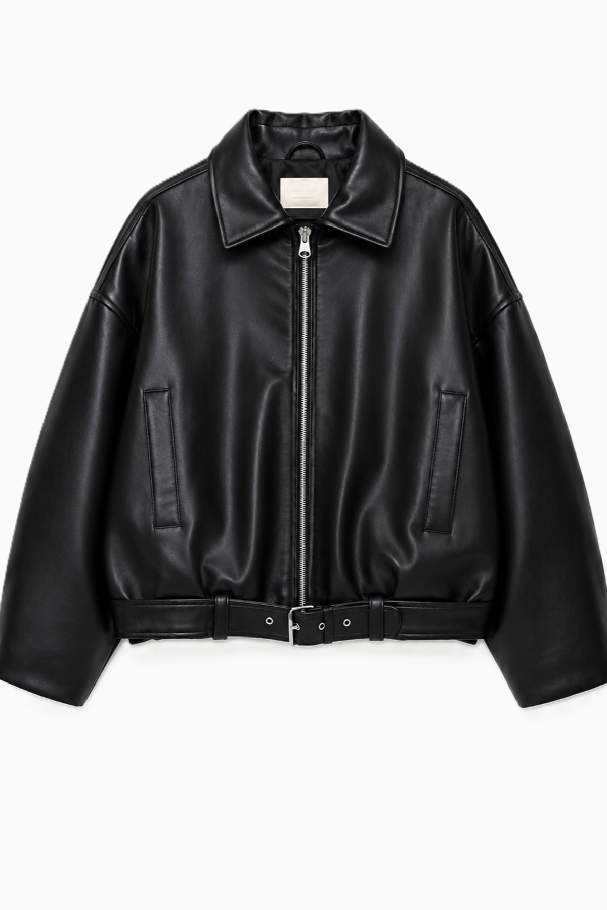 moda armanc Kadın Oversize Bomber Suni Deri Ceket | Yeni Sezon Kemerli Biker Ceket