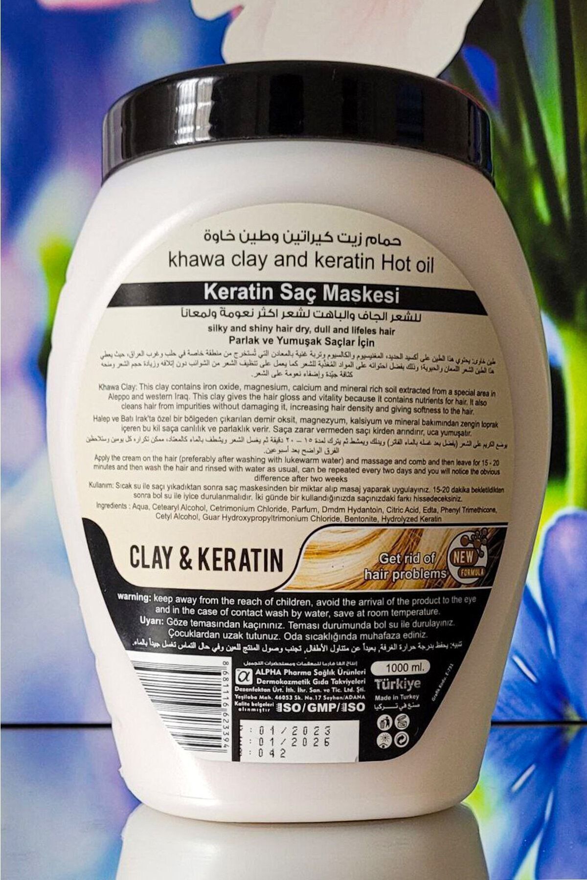 Keratin Saç Maskesi (1000 ML) Hair Care Mask — a4k — تصویر 3 از 4
