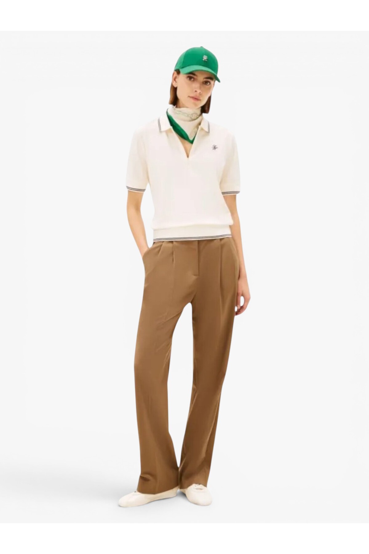 پولوشرت زنانه یقه پلو | تامی هیلفیگر Tommy Hilfiger WW0WW47853AEF CN - تصویر 4
