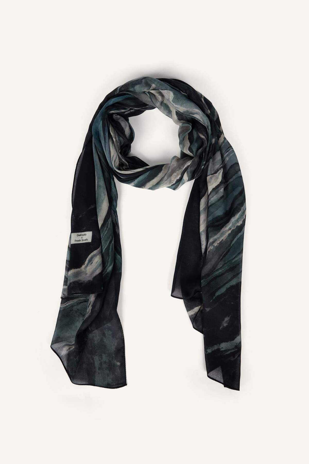 DeFacto Fresh Scarfs X Indigo Batik Viskon Şal I1751AX26SM görsel 5