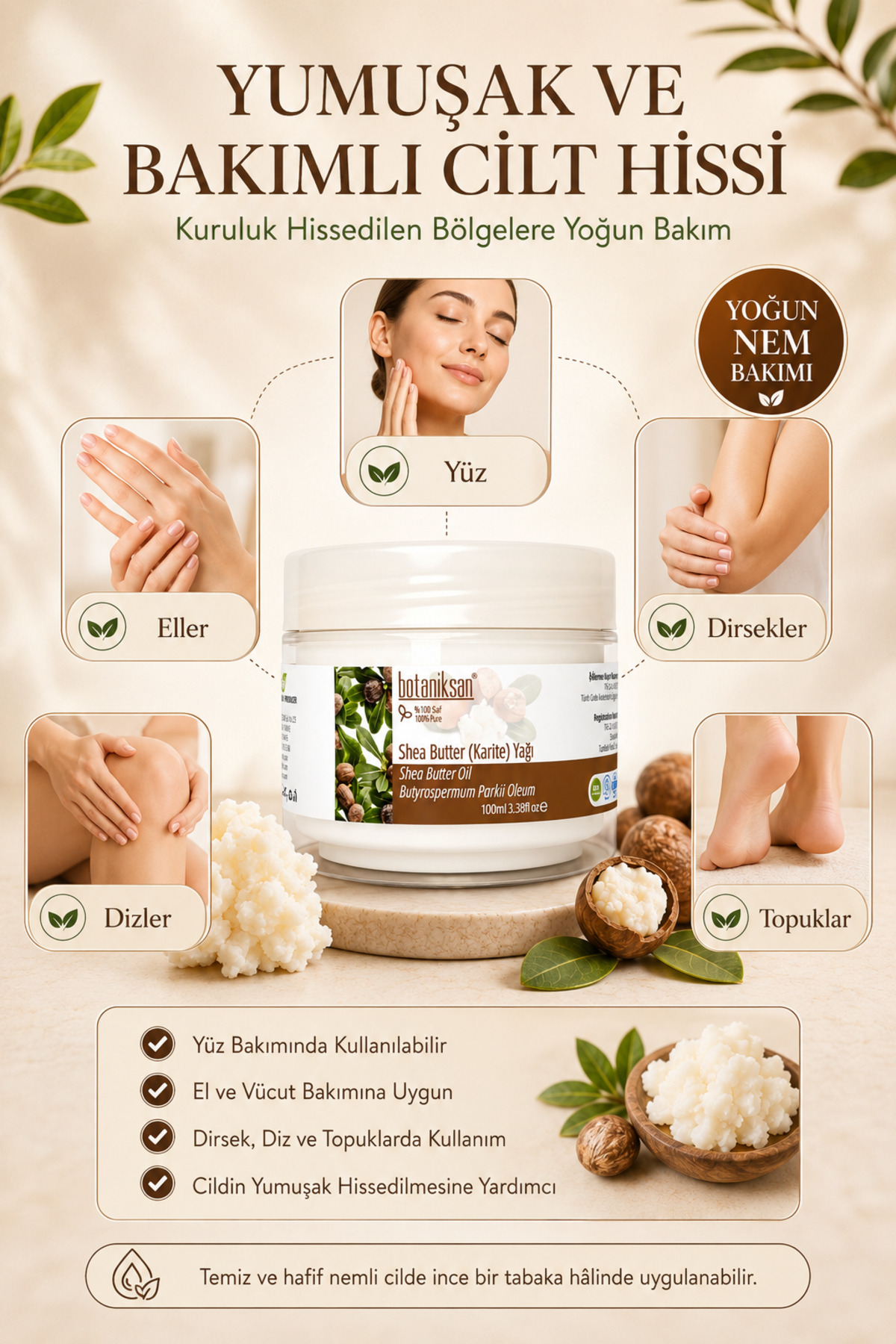 Shea Butter (karite) Yağı 100 ml — SHEA BUTTER (KARİTE) YAĞI 100ML — تصویر 4 از 8