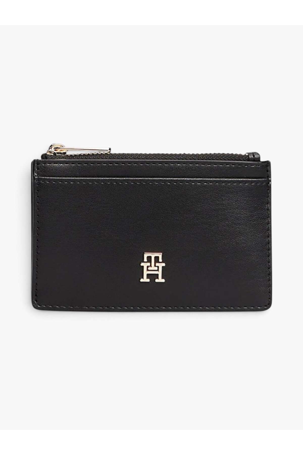 1_org_zoom TH Icon Uzun Kredi Kadın Siyah Kartlık AW0AW17735BDS Tommy Hilfiger تامی هیلفیگر اورجینال - تصویر 1
