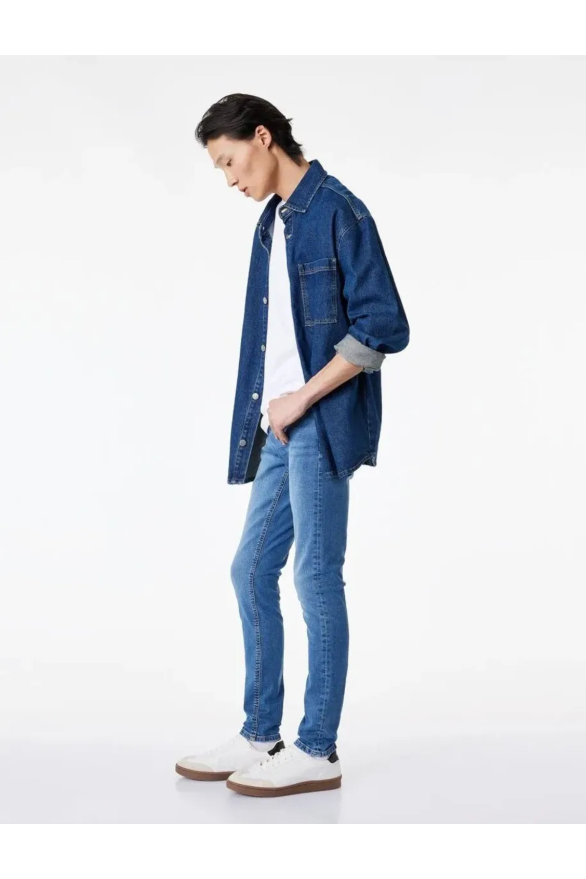 Koton Normal Bel Pamuklu Skinny Fit Jean Pantolon - Michael Jean görsel 2