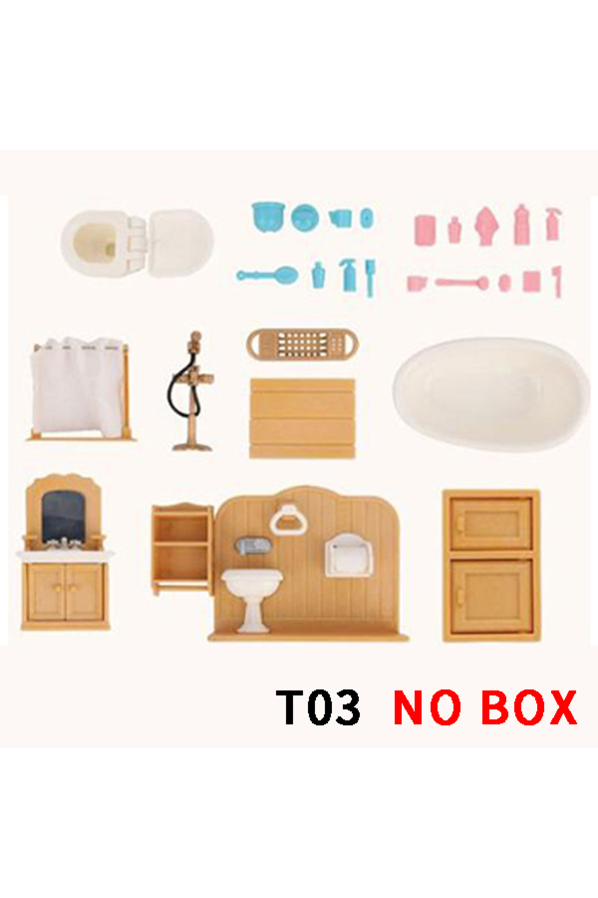 Choice T03 Dollhouse Miniature Accessories 1/12 Forest Family Home Furniture Collection Set Kitchen Cooking