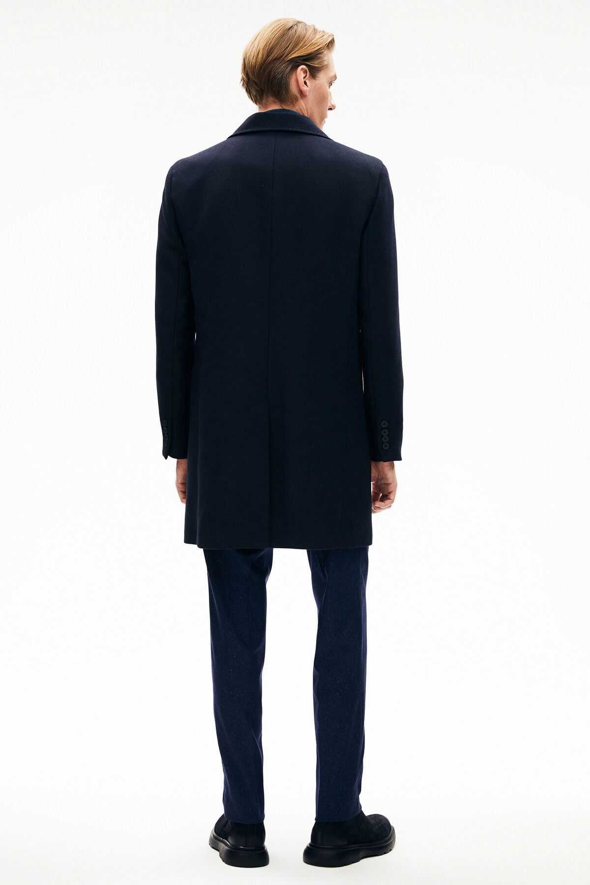 W Collection Lacivert Palto görsel 4