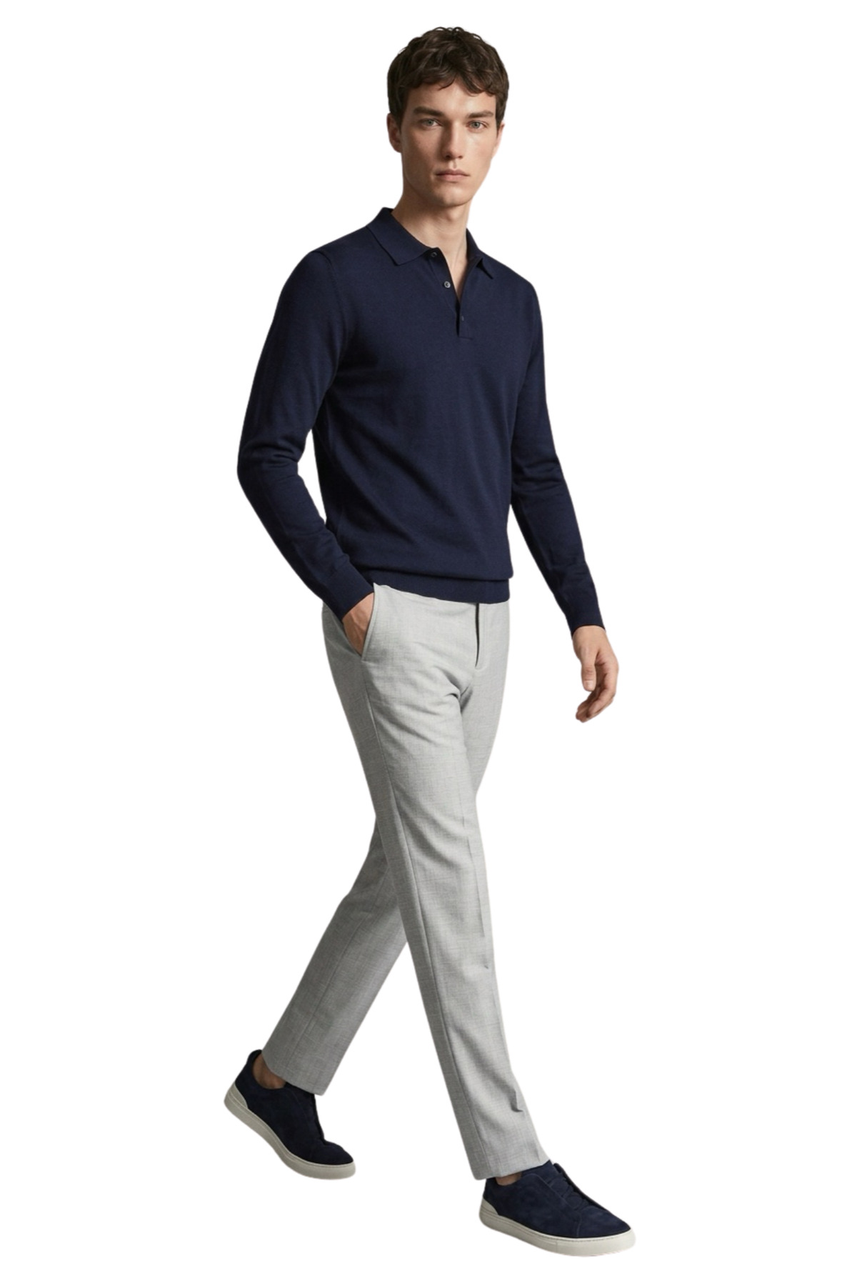 ANTHONY JACKSON Premium Erkek Polo Yaka Triko Kazak Massimiliano görsel 3