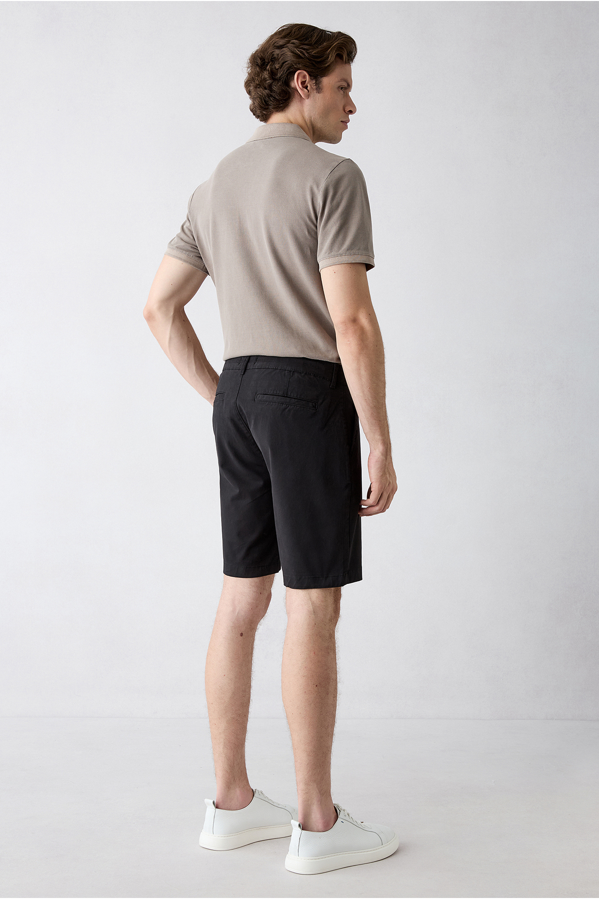 Kiğılı Regular Fit Standart Kesim Yan Cepli Pamuklu Bermuda Şort görsel 6