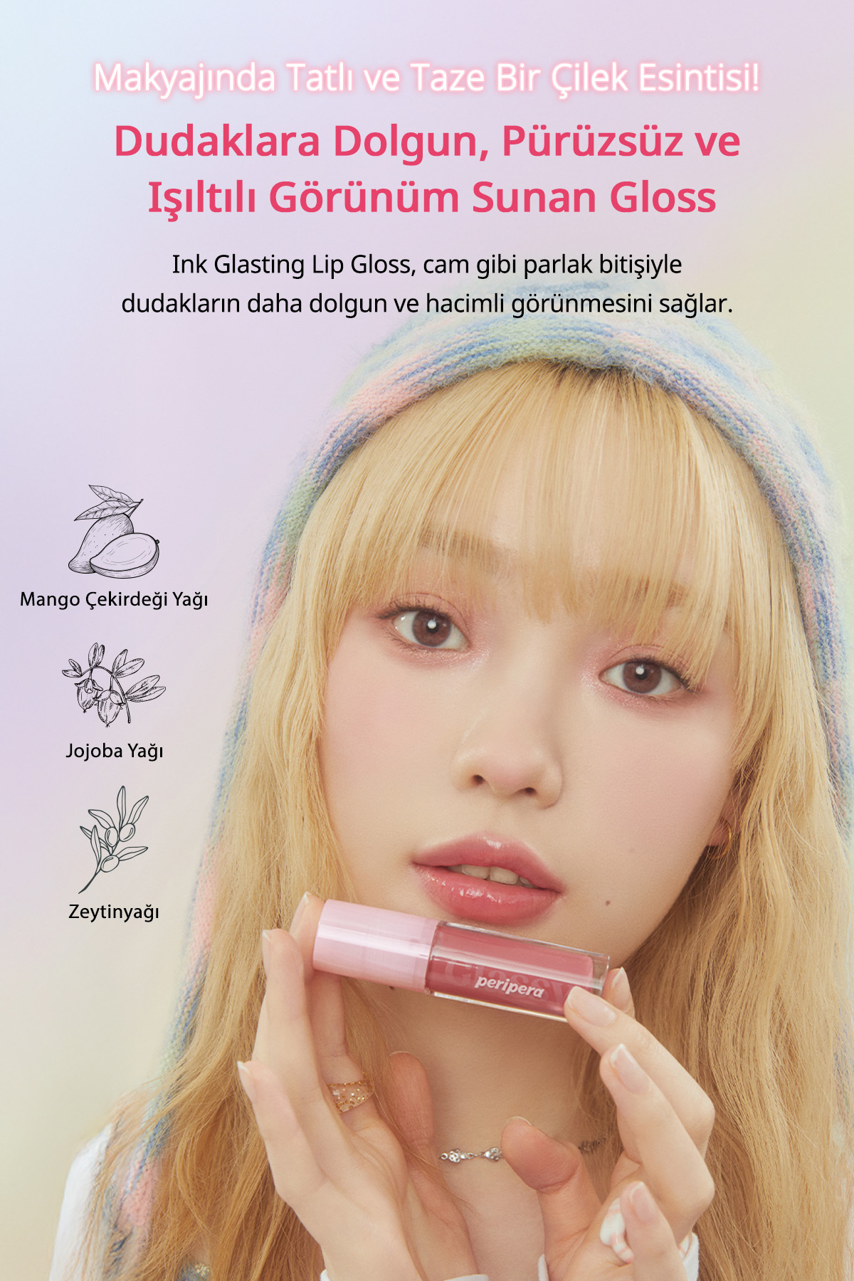 Dudaklara Dolgun ve Işıltılı Görünüm Sunan Gloss Ink Glasting Lip Gloss (16 All That Berry) — زرشکی 5568 — تصویر 3 از 9
