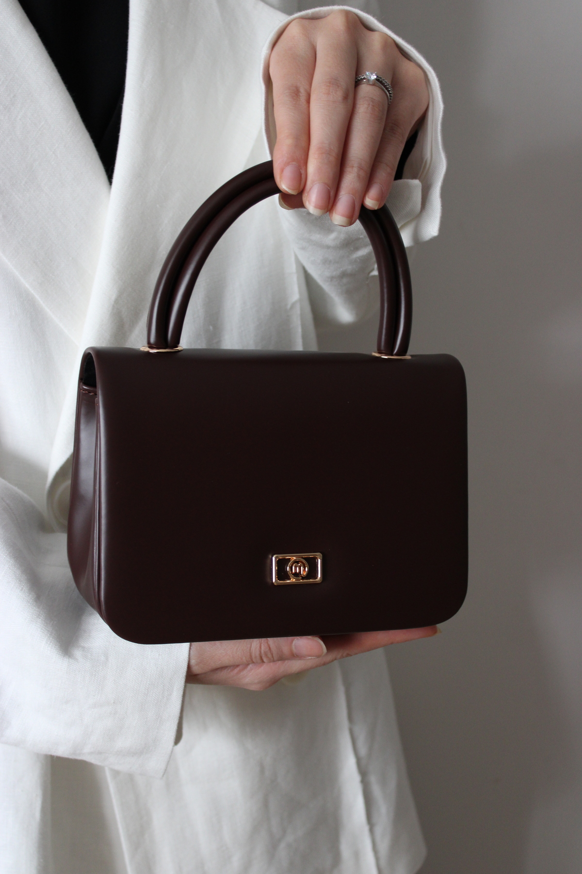 Women's Brown Hand and Shoulder Bag Casual and Evening Bag