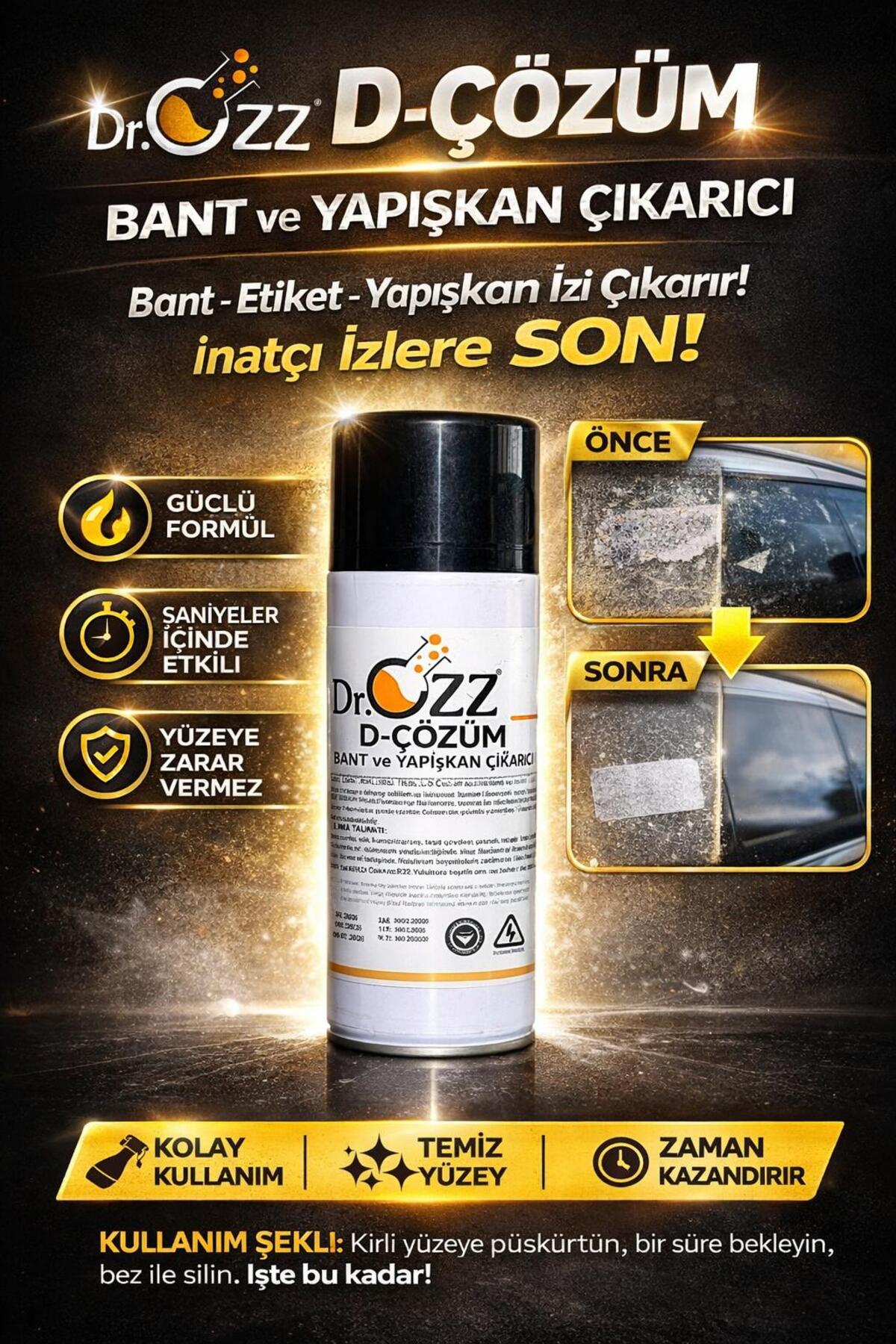 Dr.Ozz D-Çözüm Bant ve Yapışkan Çıkartıcı Etiket Yapışkan İzin
