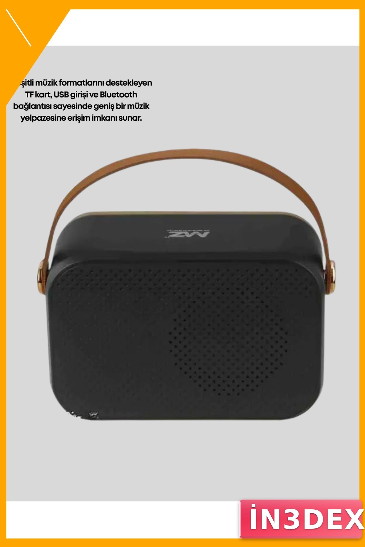 Retro Bluetooth Hoparlör FM Radyo Nostaljik Tasarım