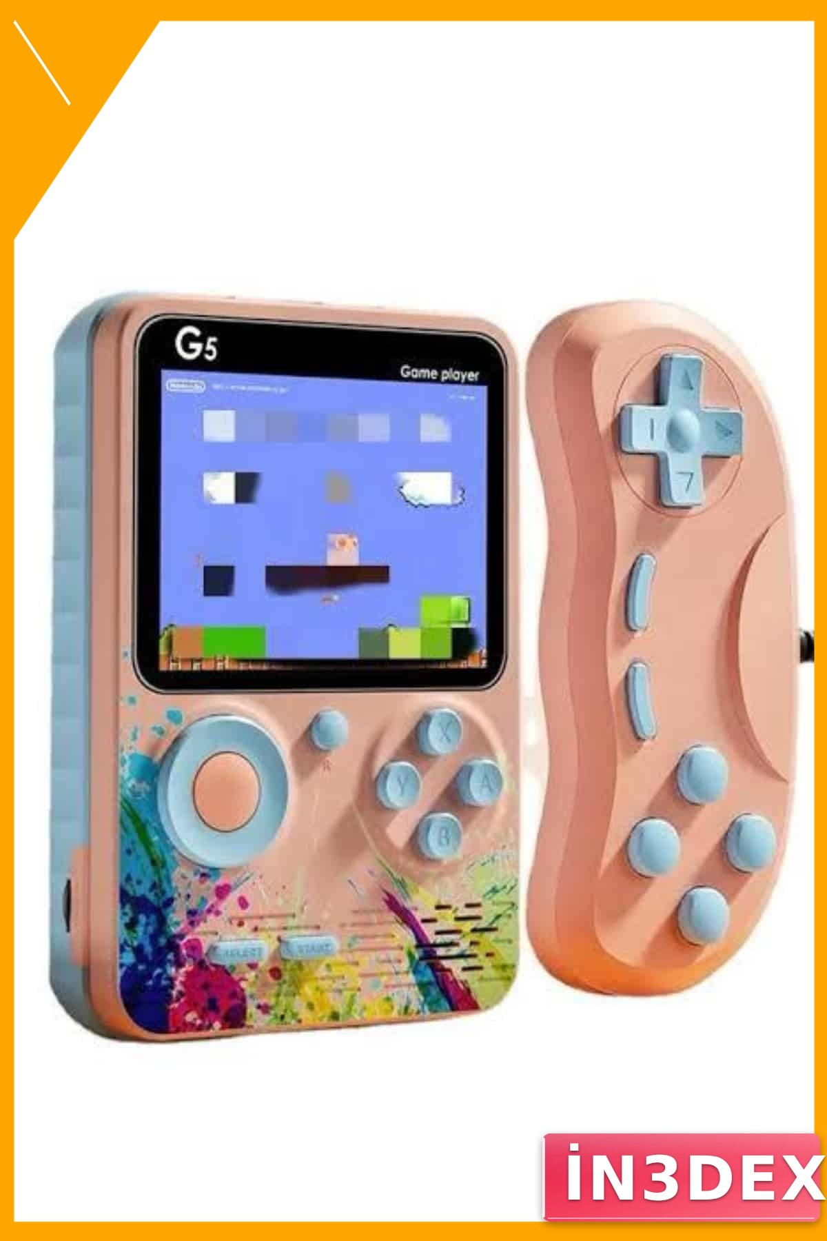 500 Oyunlu Retro Taşınabilir Oyun Konsolu 3.0 İnç LCD Ekran