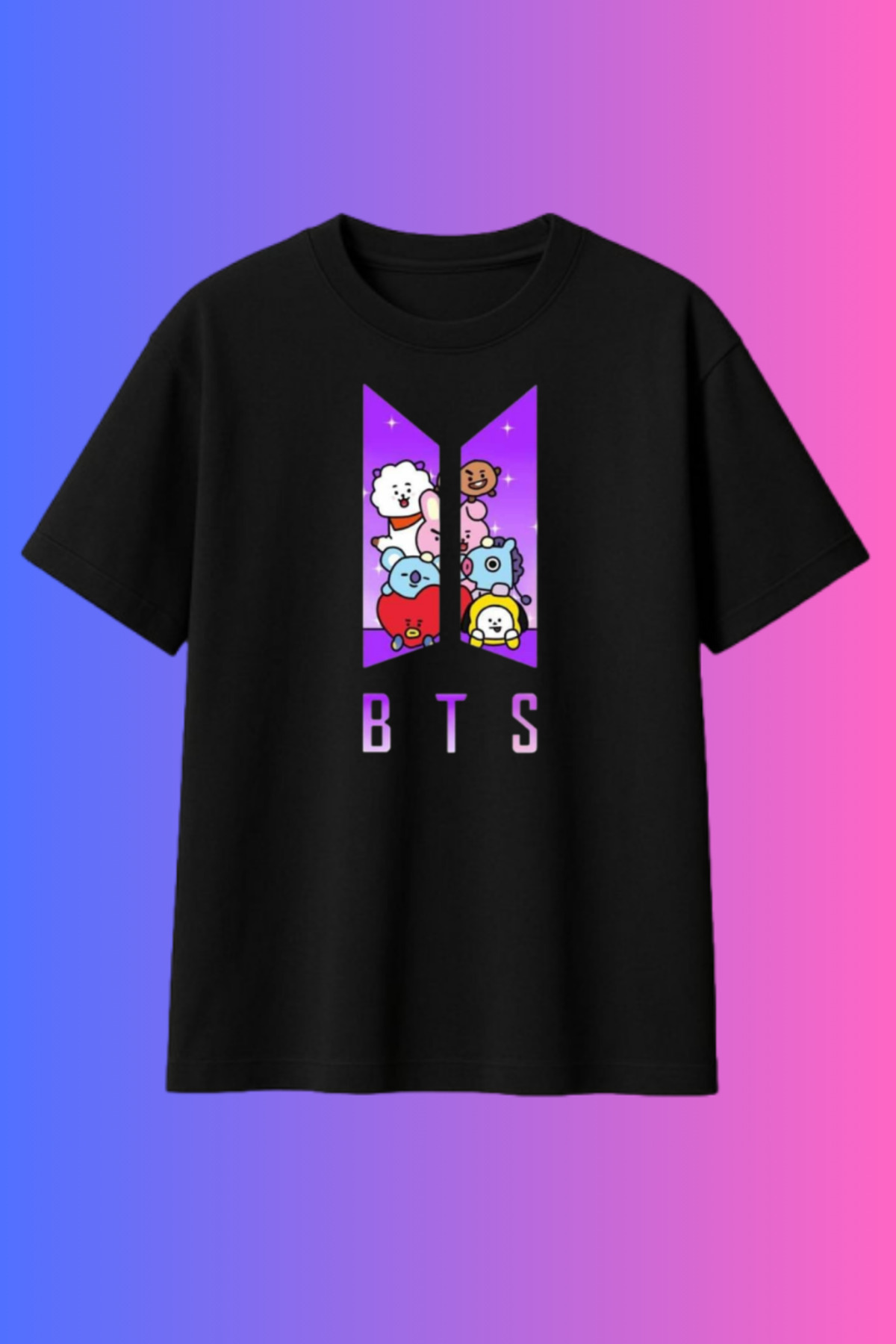 BTS 全員　Tシャツ　Mサイズ barsdepo BTS K-Pop Tarzı Baskılı Oversize Unisex Tişört – Kore
