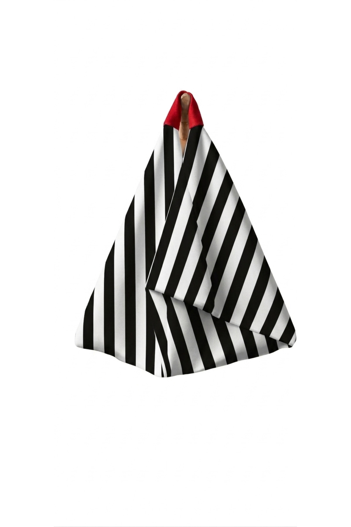 handedizayn Hande Dizayn Sevgililer Anneler Günü Siyah Beyaz Çizgili Origami Model Omuz Çantası