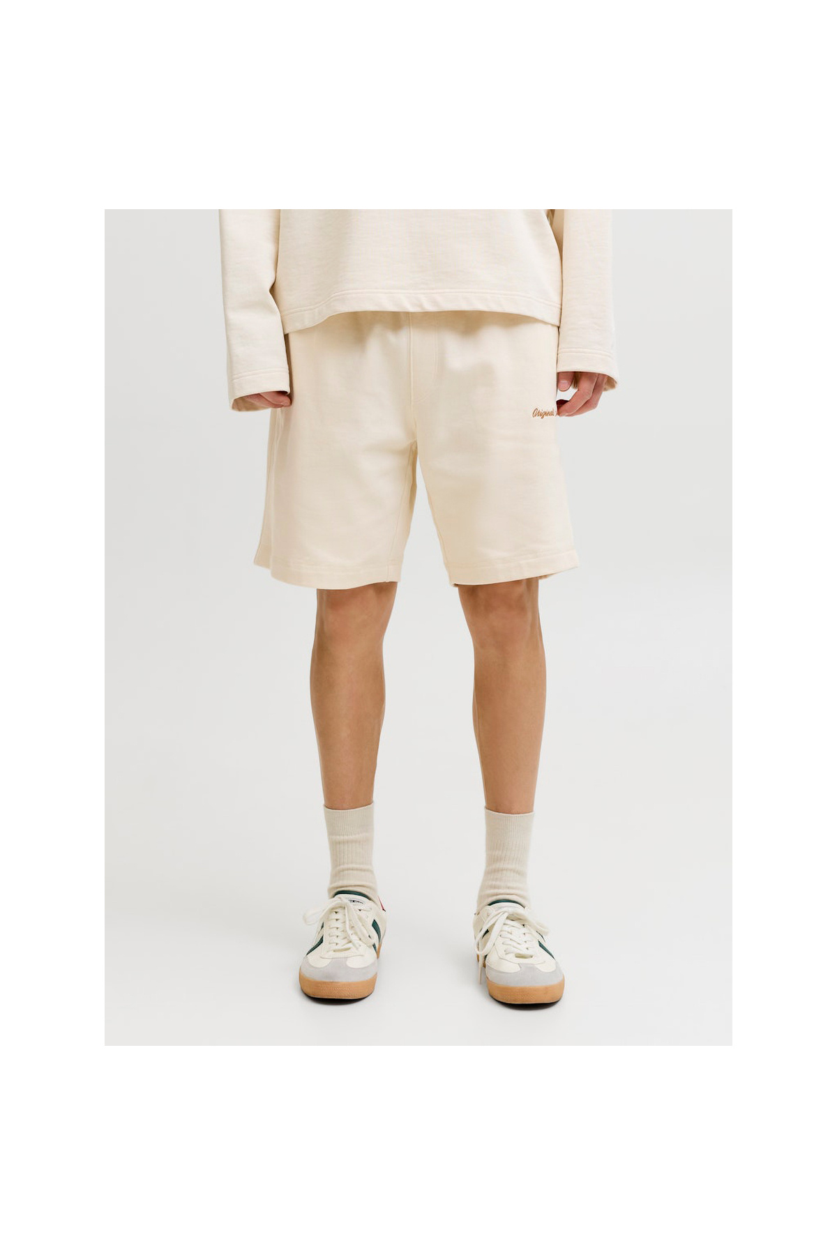 شلوارک کرم مردانه کارل نوربرو (12292565-ANW) جک اند جونز شلوارک برمودا Jack & Jones
