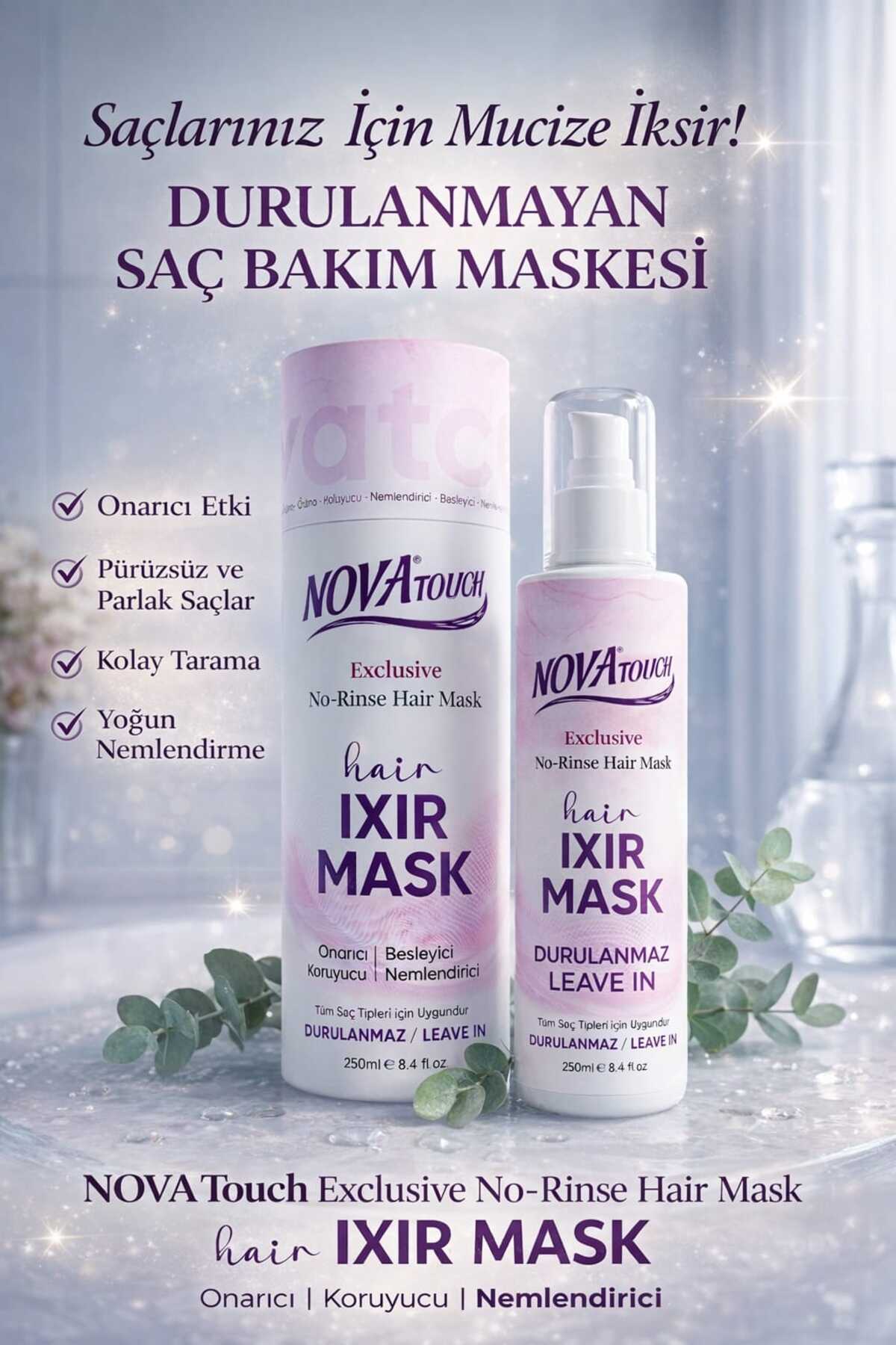 Saç İxiri Durulanmayan Onarıcı Maske 250 ML — 8684278258770 — تصویر 2 از 2