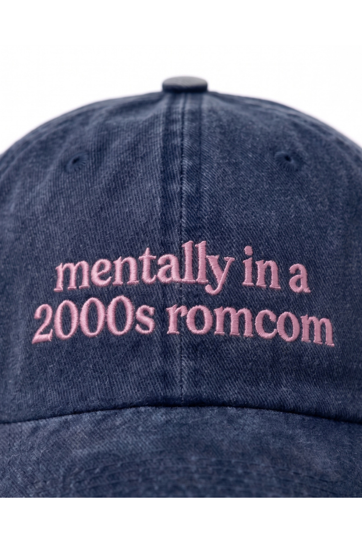 Tresore ''Mentally in a 2000s romcom'' Nakışlı Yıkamalı Şapka / ''Mentally in a 2000s romcom'' İşlemeli Washed Baseball Cap görsel 3