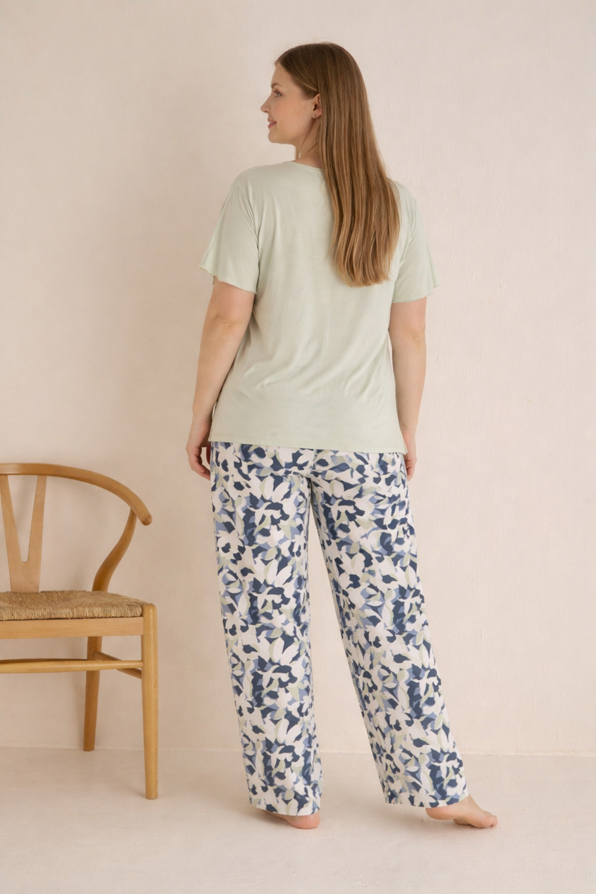 SEAMLIFE HOMEWEAR Battal Palazzo Takım görsel 3