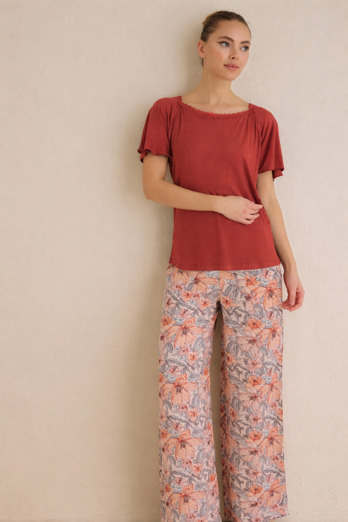 SEAMLIFE HOMEWEAR Palozzo Oversized Pants Set
