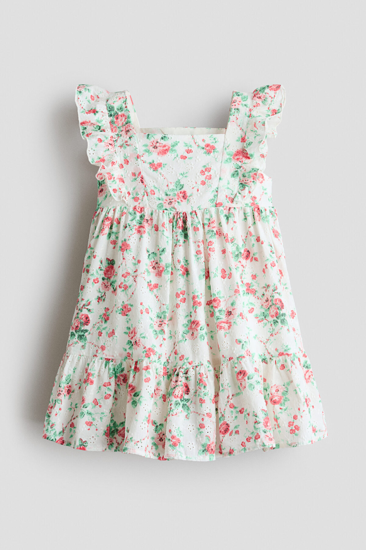 لباس طرح‌دار و نخی چین‌دار اچ اند ام لباس H&M