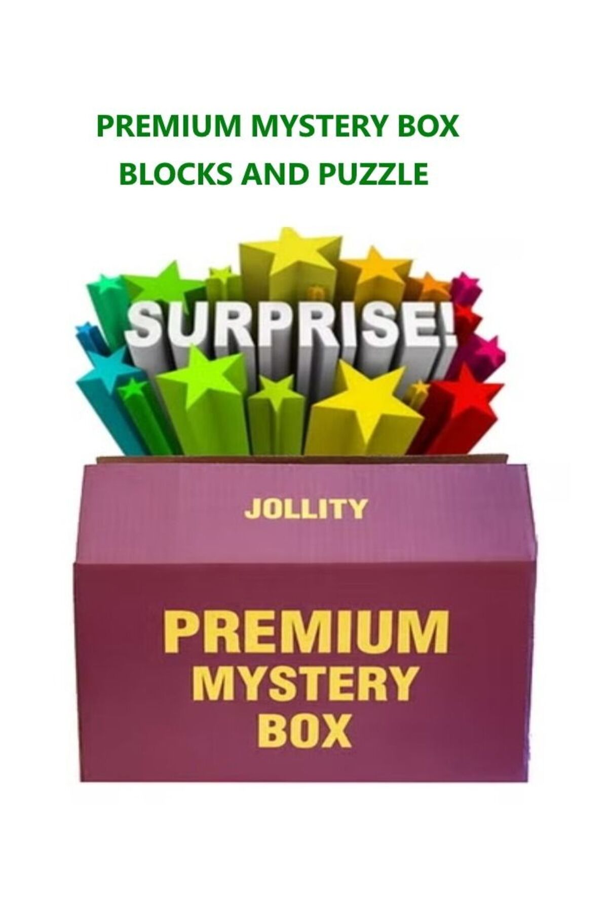 JOLLITY LLC Premium Fun Box Blocks and Puzzle