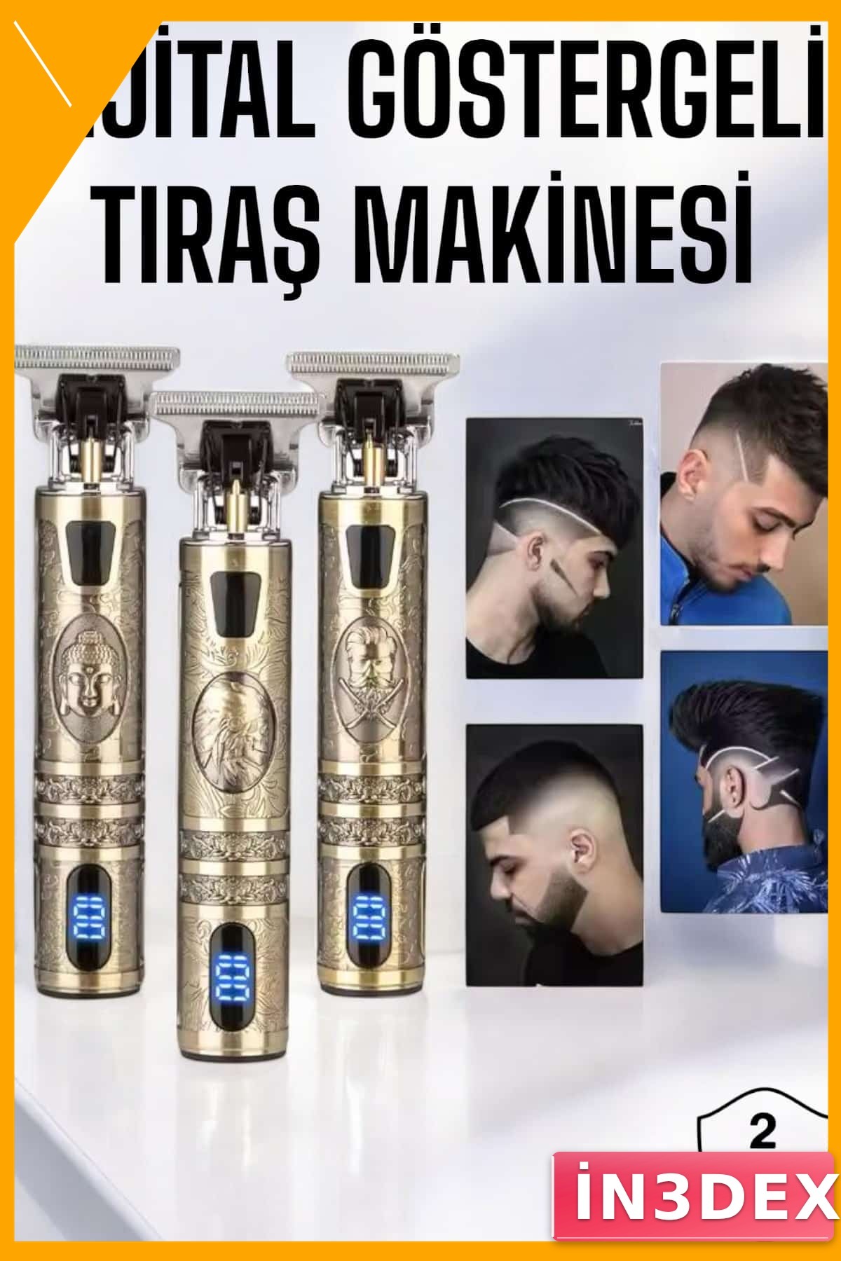Şarjlı Kablosuz Tıraş Makinesi Paslanmaz Çelik dayanıklı