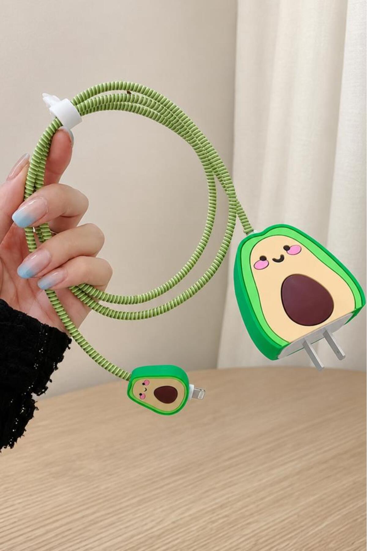 Cable Adapter Protective Charging Case Cable Knitted Apparatus Wrapper for iPhone 18W/20W/25W Compatible 5 Pieces