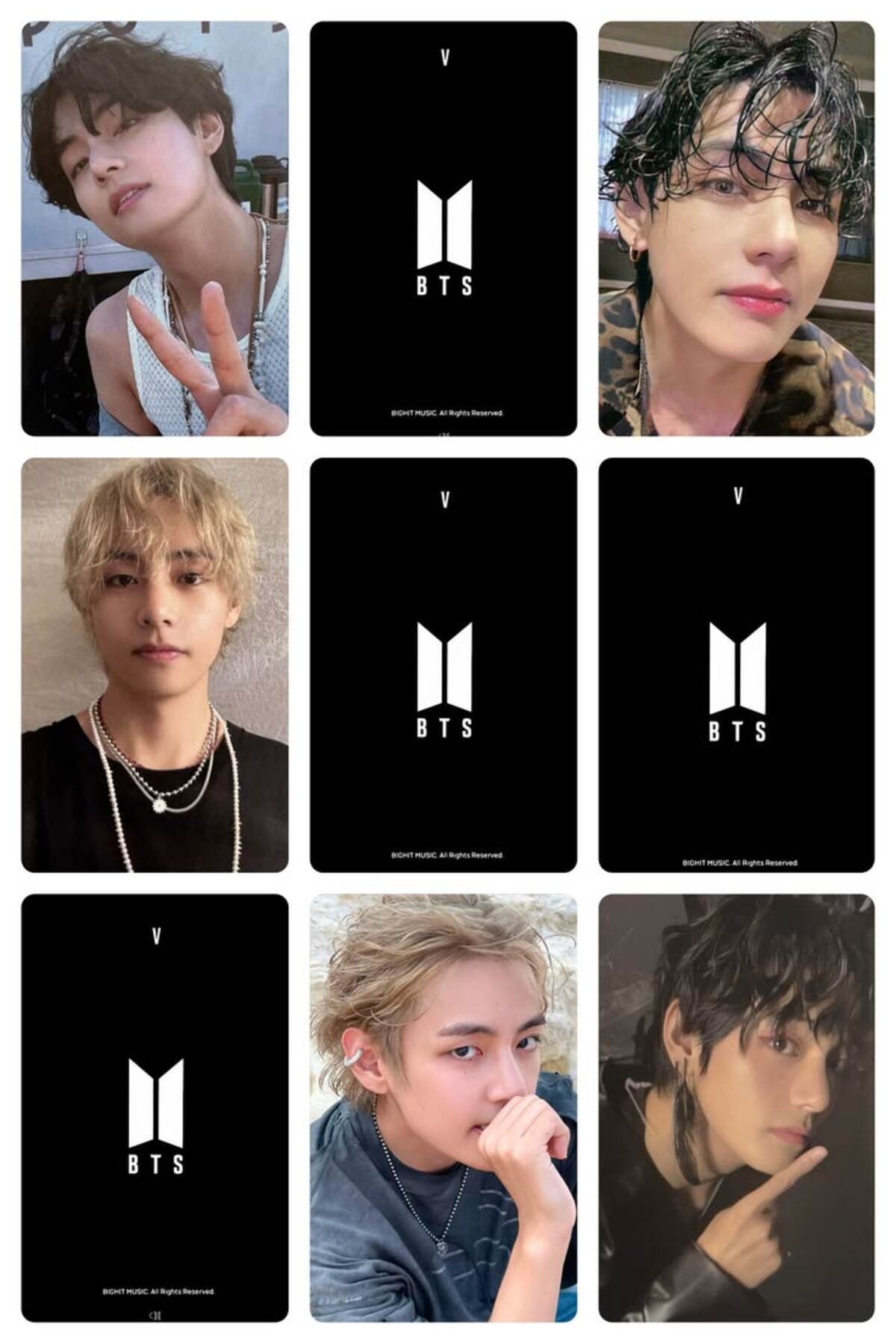 sevimliflower TAEHYUNG BTS 1 ADET FOTOKART PVC KAPLI 9*6 CM 6 ADET