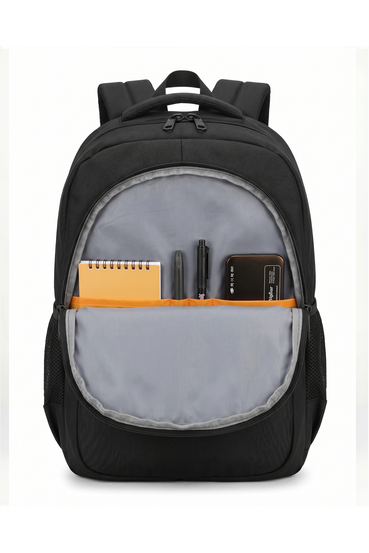 Alone Laptop Bölmeli Siyah Sırt Çantası 48x32x13 cm, Günlük, Üniversite, İş ve Seyahat İçin Unisex Sırt Çantası 1335 görsel 7