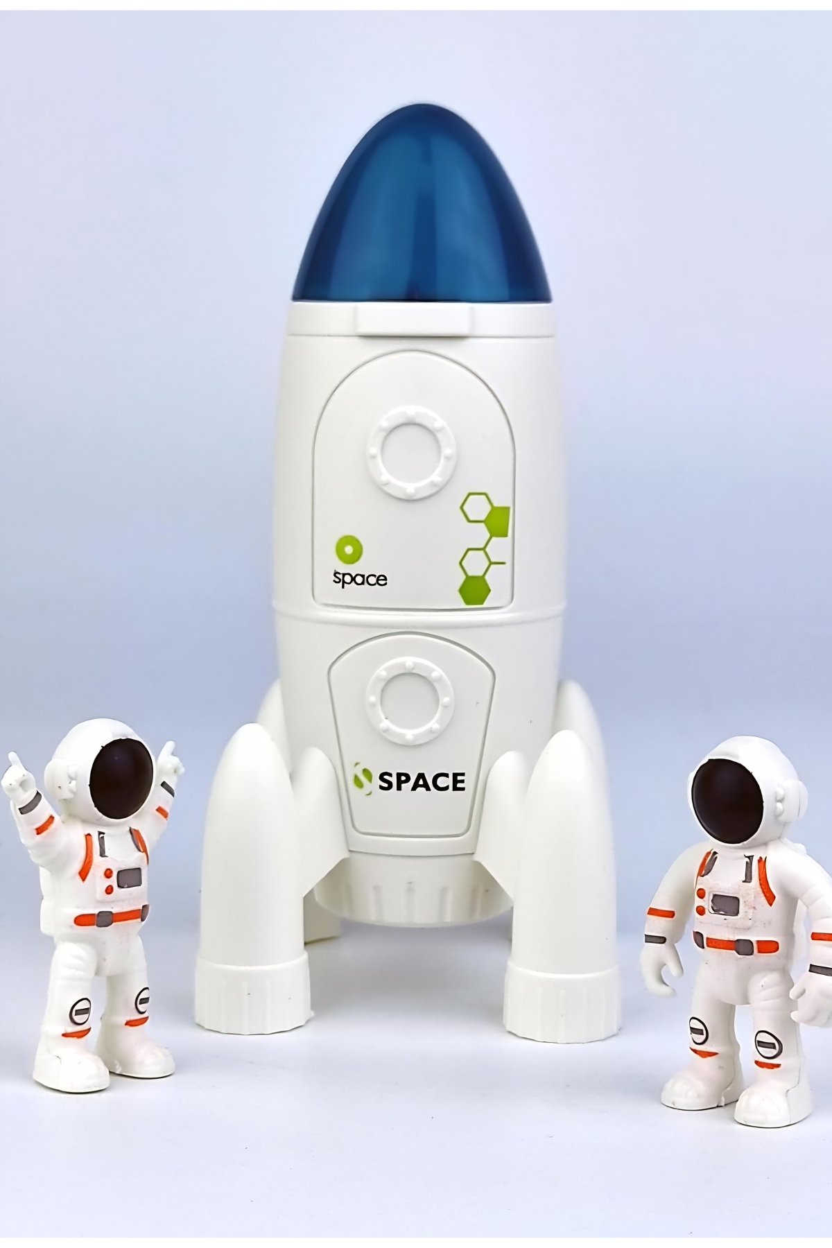 Pod mini ホワイト 2台セット Zadem Store Uzay Aracı Seti, 2 Astronot, Uydu, Uydu Yer İstasyonu