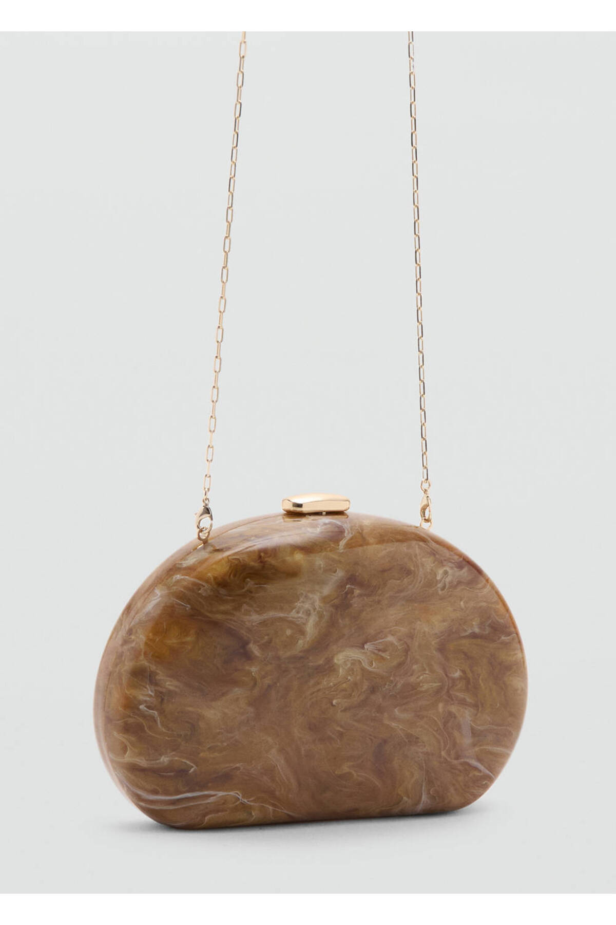MANGO Woman Oval clutch çanta