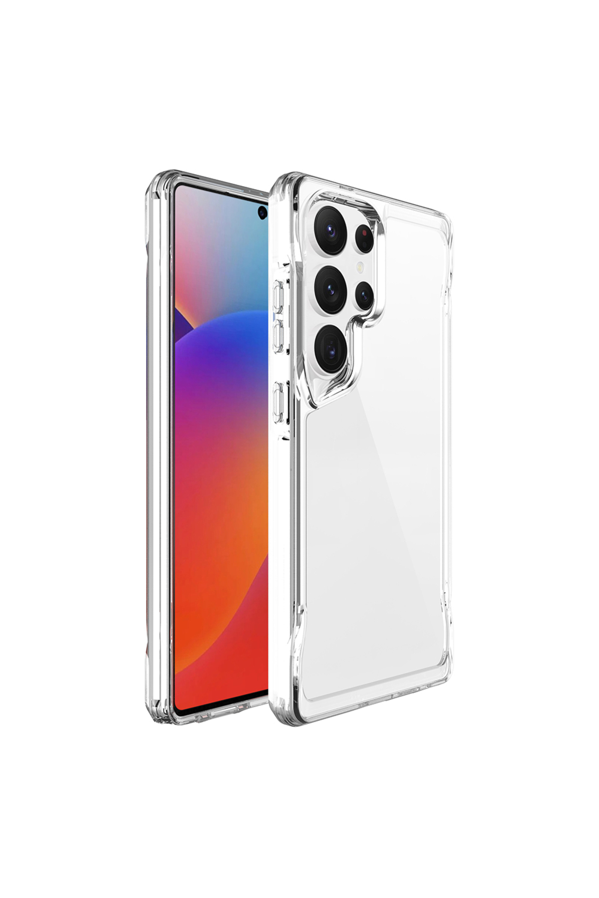 Galaxy S25 Ultra Kılıf HNZM T-Max Kapak - Şeffaf
