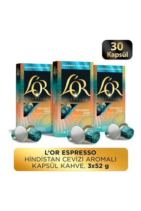 L'OR Hindistan Cevizli Aromalı Nespresso Uyumlu Alüminyum Kapsül Kahve 30'lu
