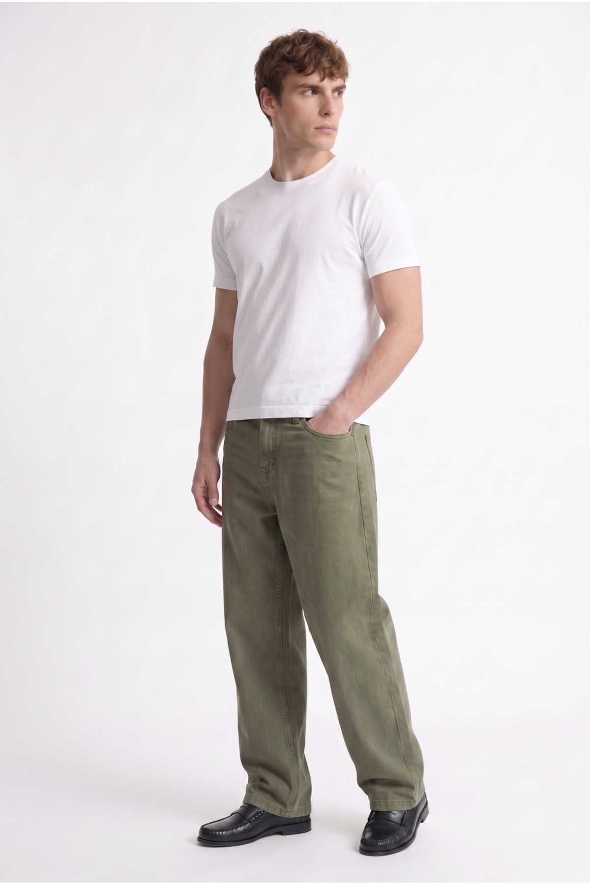 ATE STUDIOS Matcha Baggy Jean görsel 5