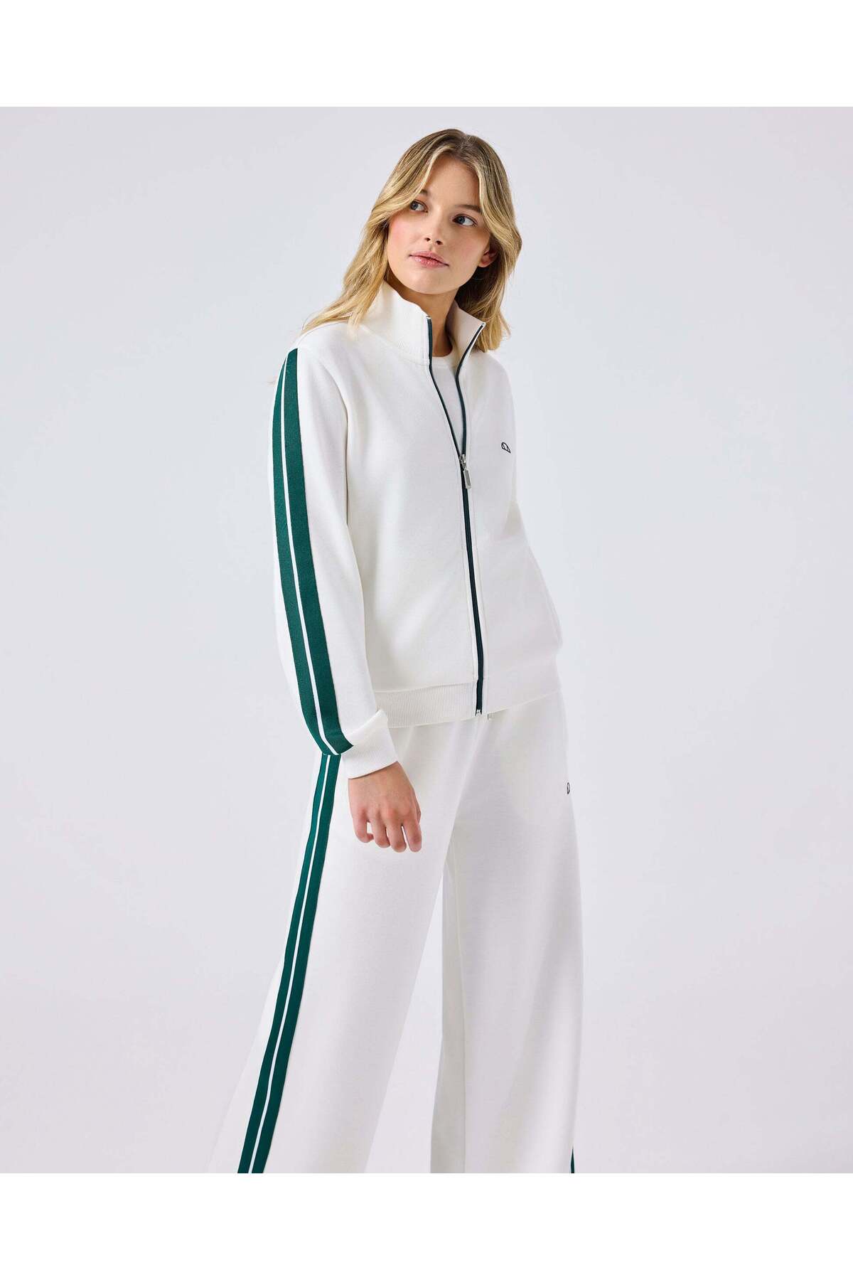 Ellesse 6SF1001-OF Kadın Fermuarlı Sweat - Kırık Beyaz görsel 2