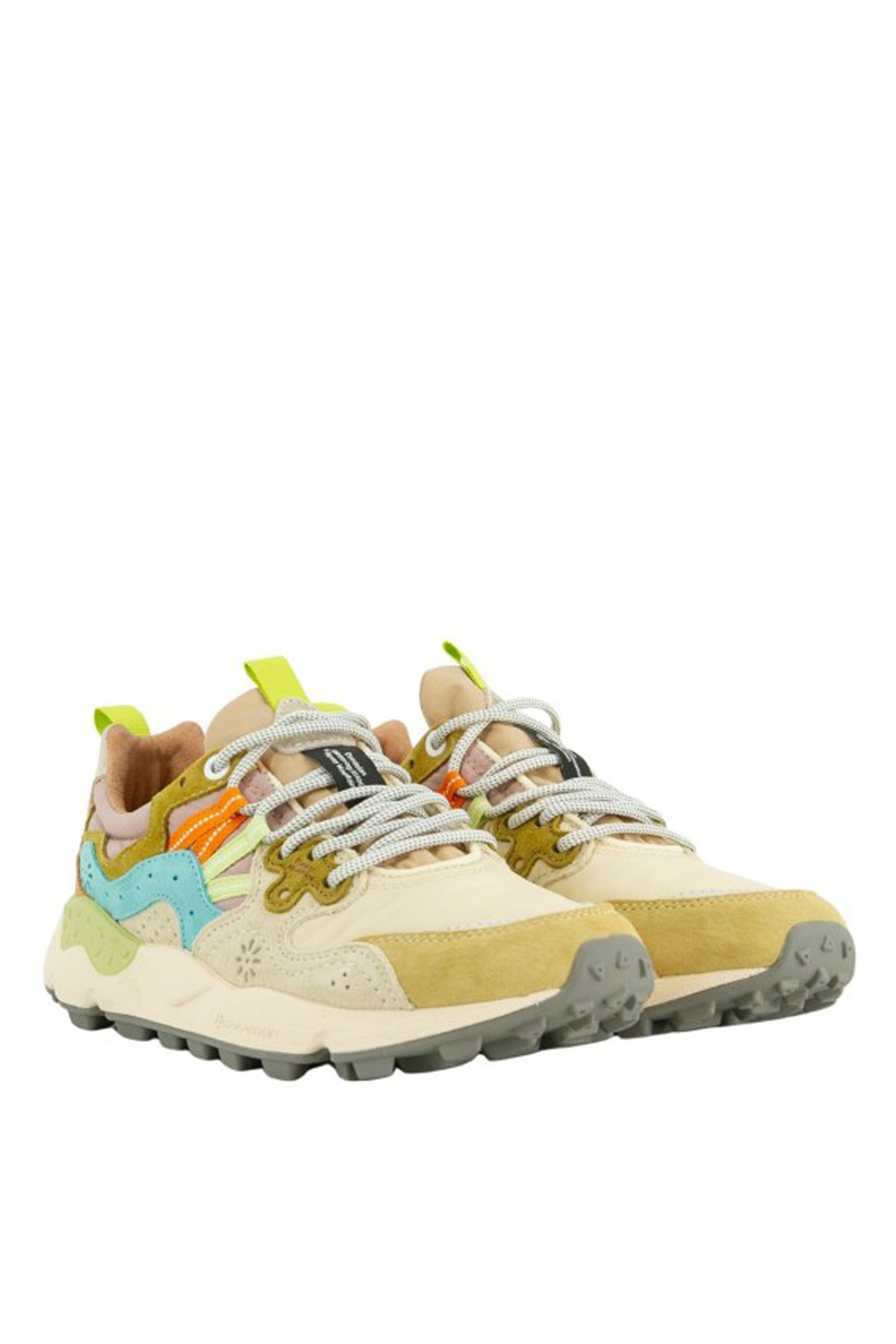 Flower Mountain Çok Renkli - Haki Kadın Deri Sneaker 2017817