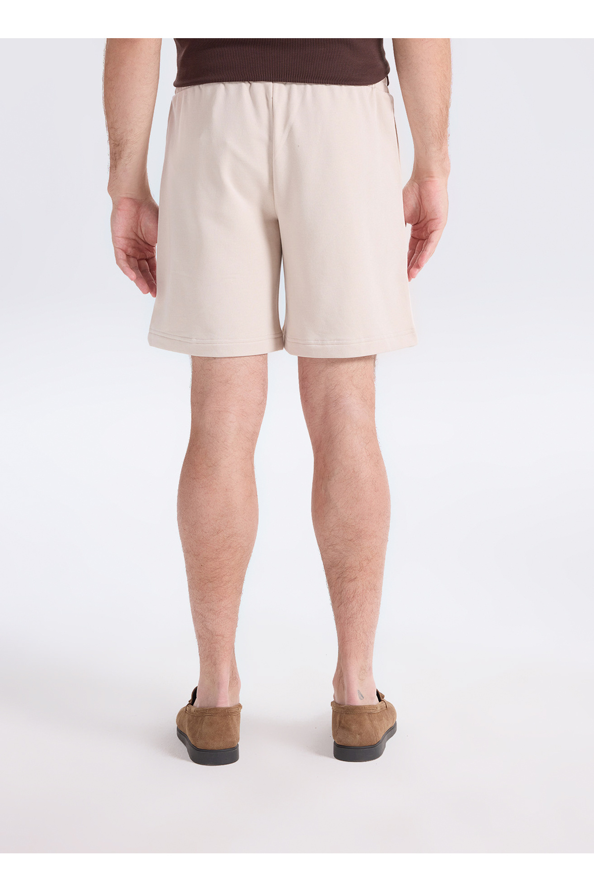 شلوارک مردانه طرح لوگودار بژ مدل 12300731 JPSTKARLNEWPLUSHSWEATSHORT جک اند جونز شلوارک برمودا Jack & Jones