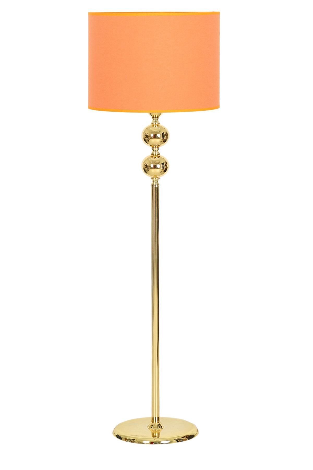 Gold Plated 2 Ball Metal Flat Single Foot Floor Lamp Luxury Decorative Floor Lamp