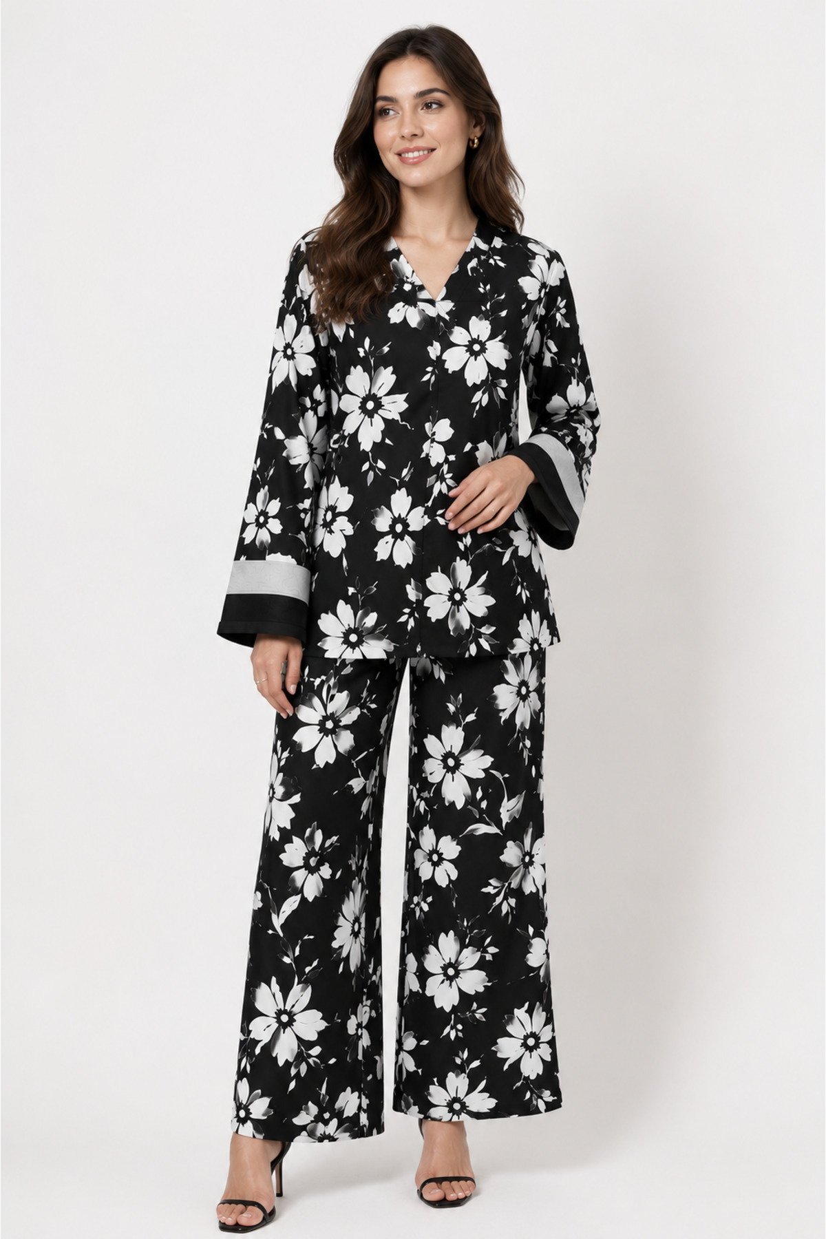 Libas lab - Midnight Bloom Floral Co-Ord Set