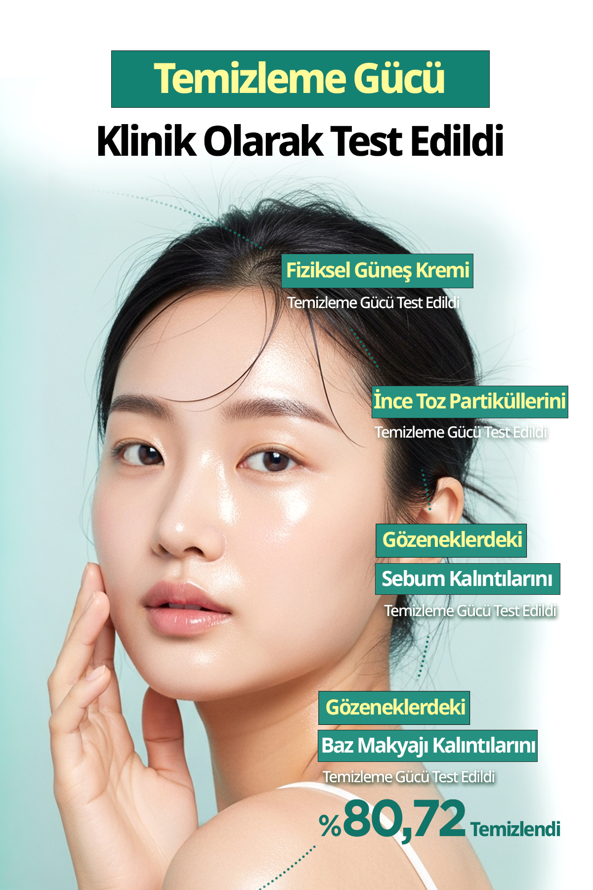 Ciltten Fazla Sebumu Arındıran Makyaj Temizleme Pedi Salicinic Pore Cleansing Water Pad — 9688 — تصویر 5 از 9