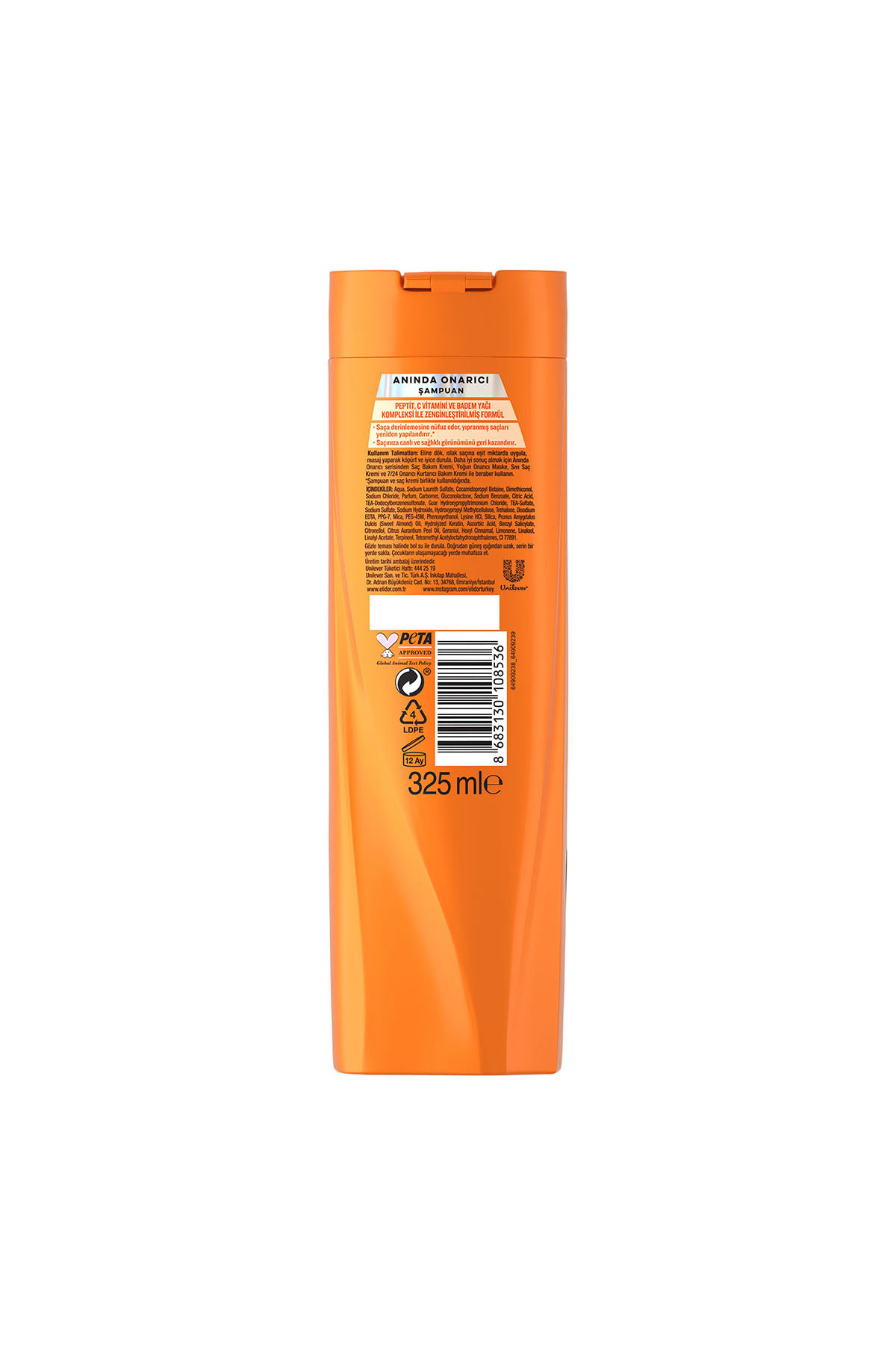 Saç Bakım Şampuanı Anında Onarıcı 650 ml x4 — SET.UNİ.11199 — تصویر 8 از 8