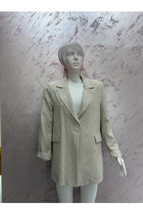 Aynaz Bej Oversize Blazer Ceket