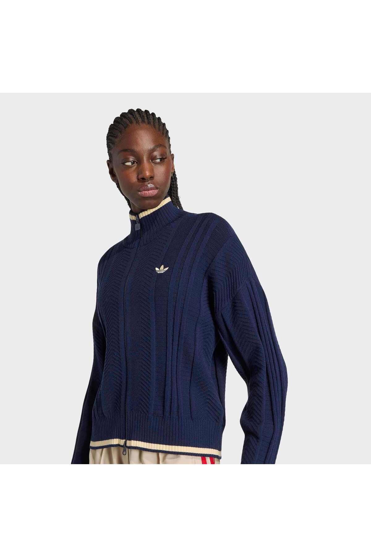 adidas Knit Fb Tt Kadın Spor Sweatshirt KT1864 görsel 5