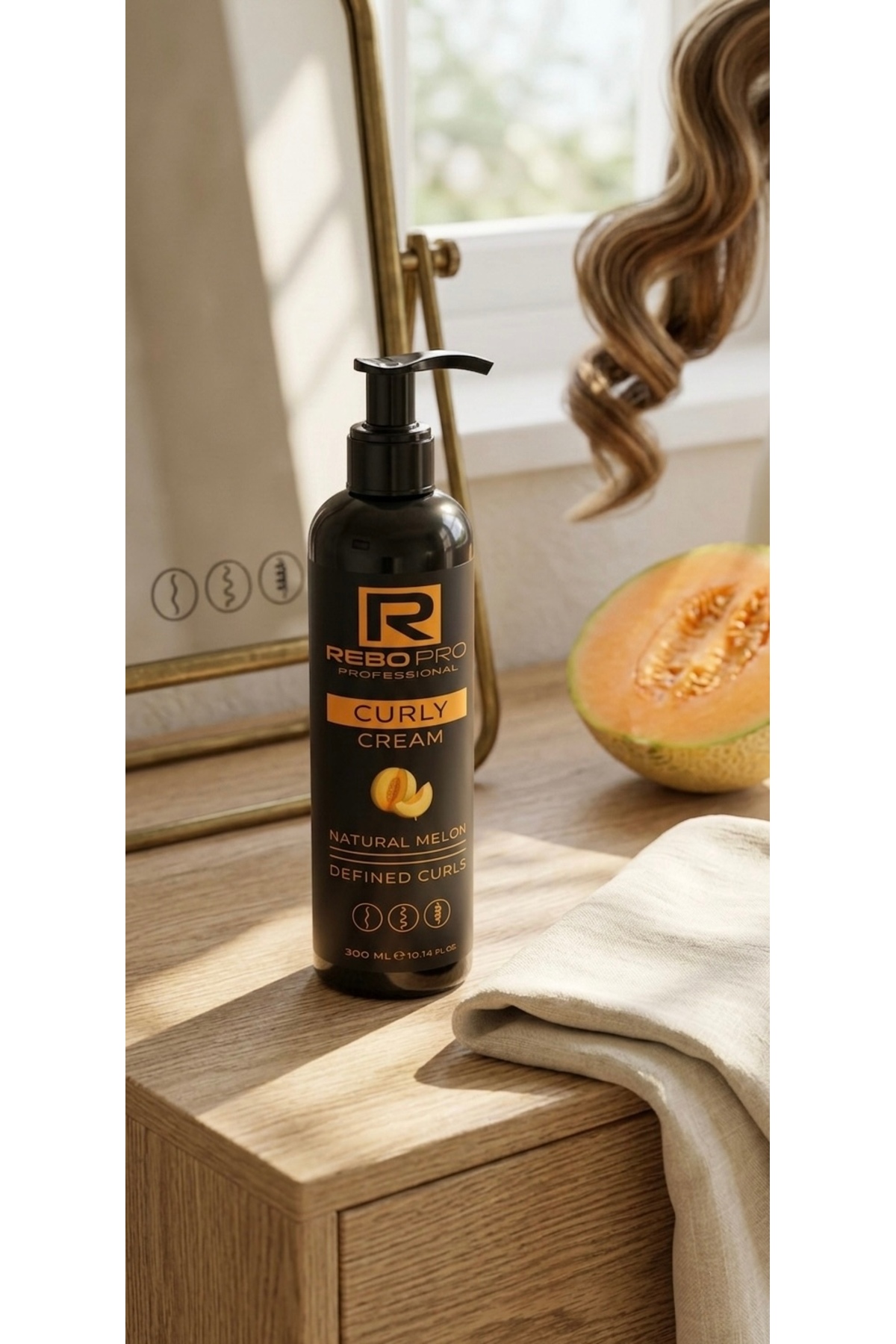 REPO PRO CURLY CREM MÜKEMMEL BUKLELER BUKLE BELİRGİNLEŞTİRİCİ KREM 300ML — REPO300ML — تصویر 3 از 4