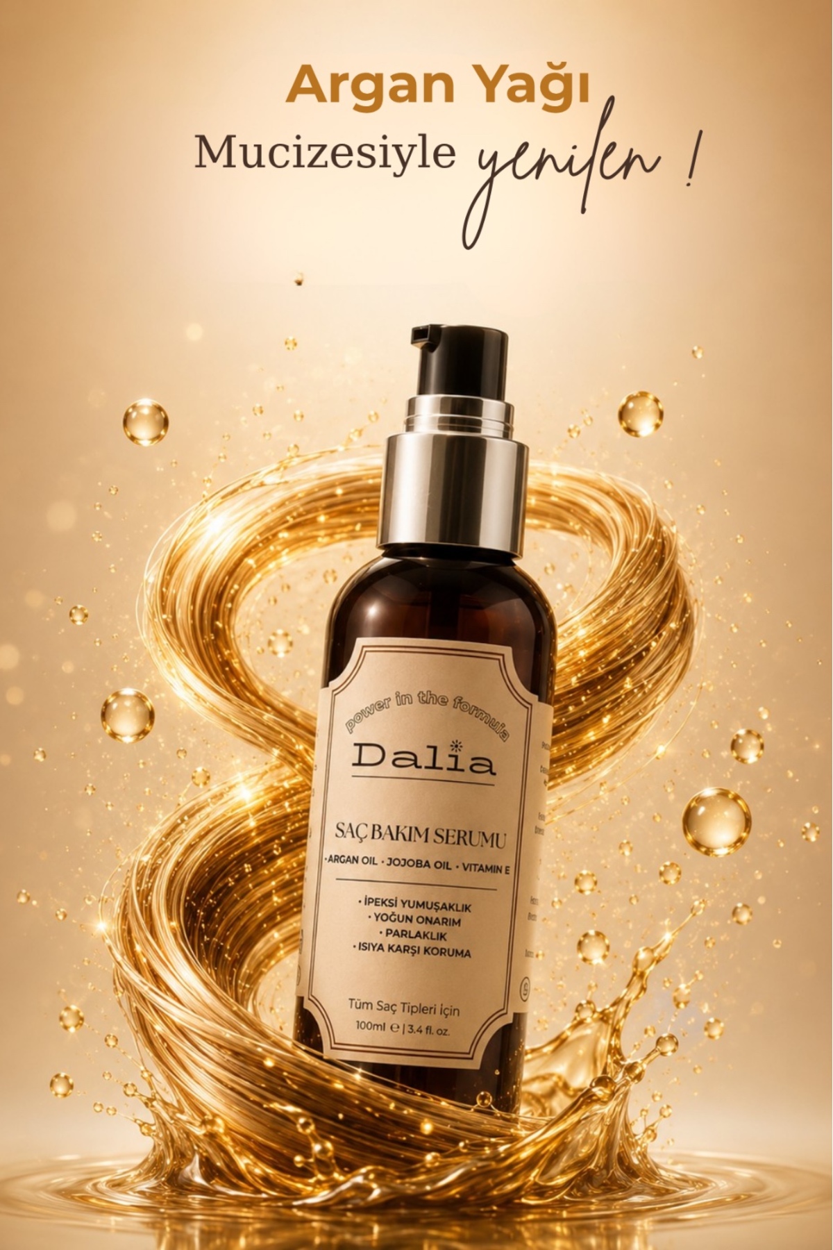 Argan Yağlı Saç Bakım Serumu — 004 — تصویر 4 از 4