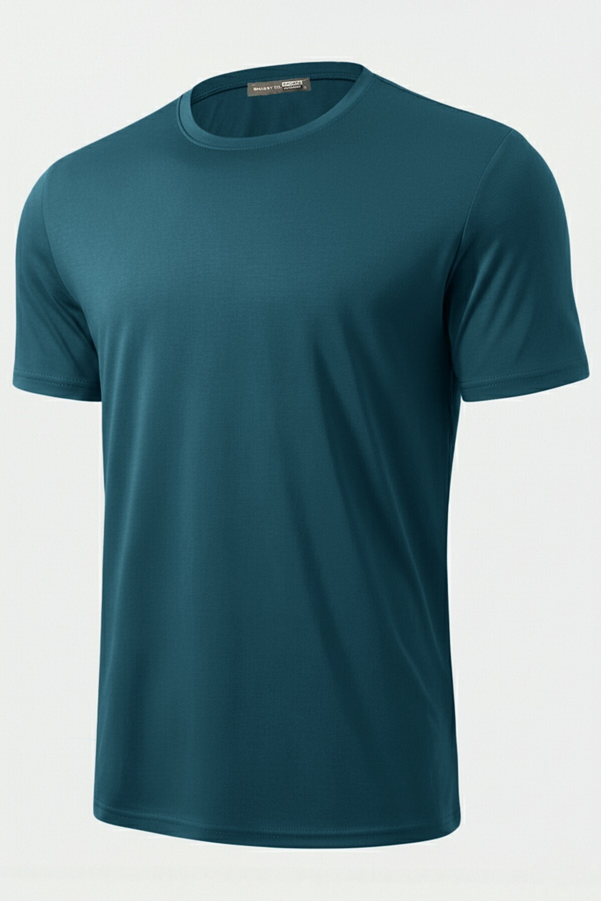 . Men's 100% Cotton Crew Neck Belly-Fitting Soft Textured T-Shirt