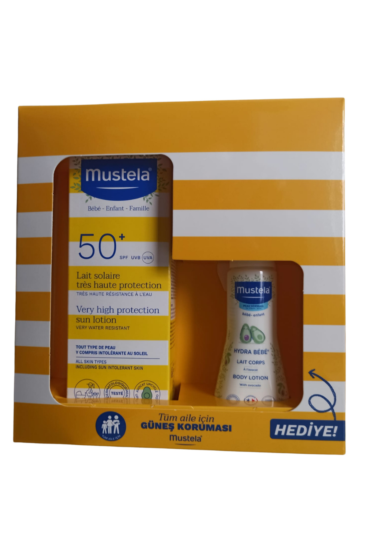 Mustela Very High Protection Sun Lotion Spf 50 100 ML + Hydra Bebe 50 ML — sST06496