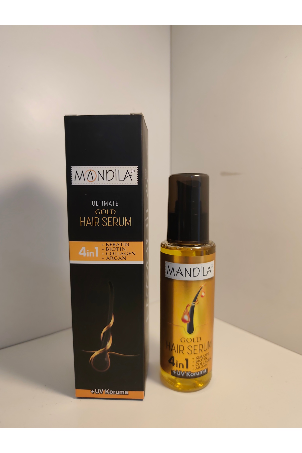 Mandila Gold Hair Serum 4 in 1 +UV Koruma ( 2 adet) — ded17363 — تصویر 3 از 3