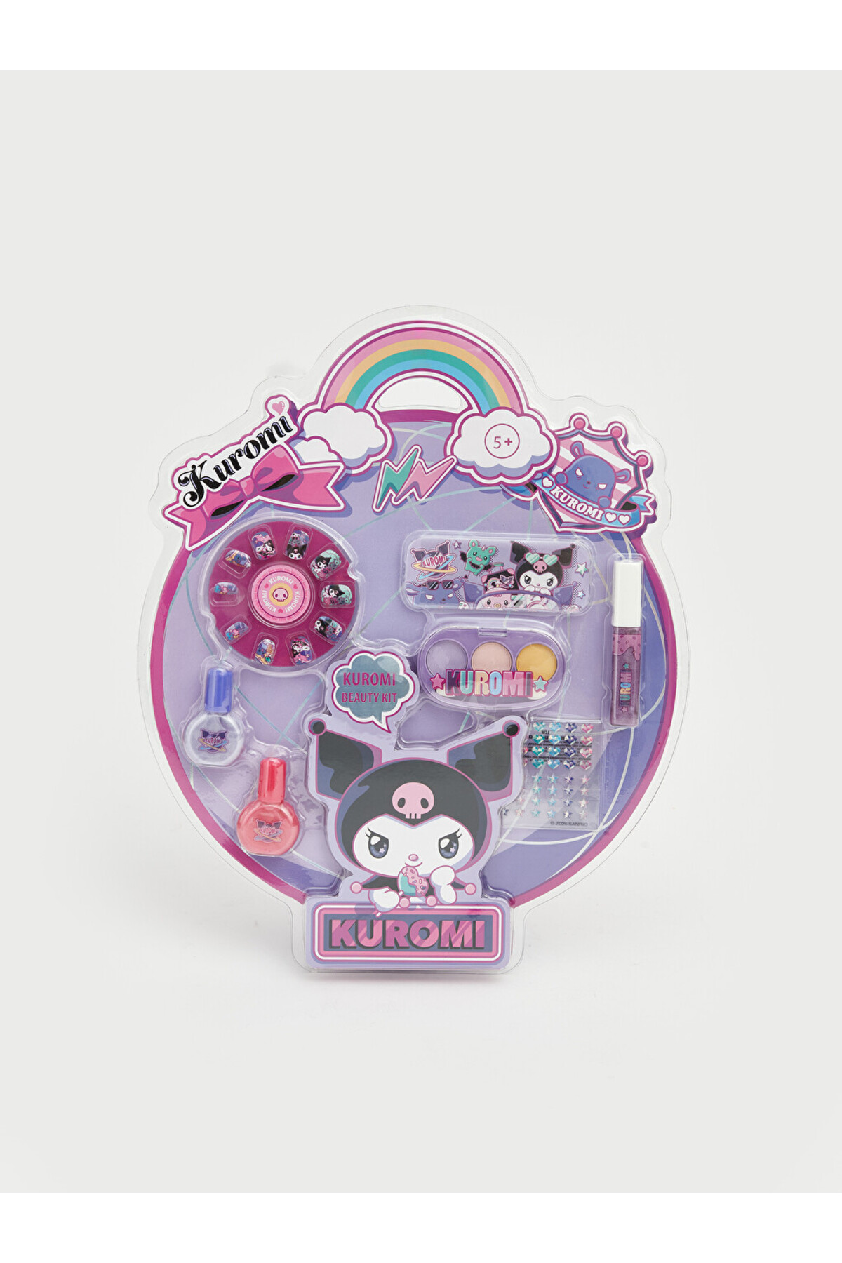 ユニコーンミラー&ミニチャームセット+ スウィーティーミニチャーム3点 LC Waikiki Kuromi Baskılı Kız Çocuk Tırnak Bakım Seti - Fiyatı