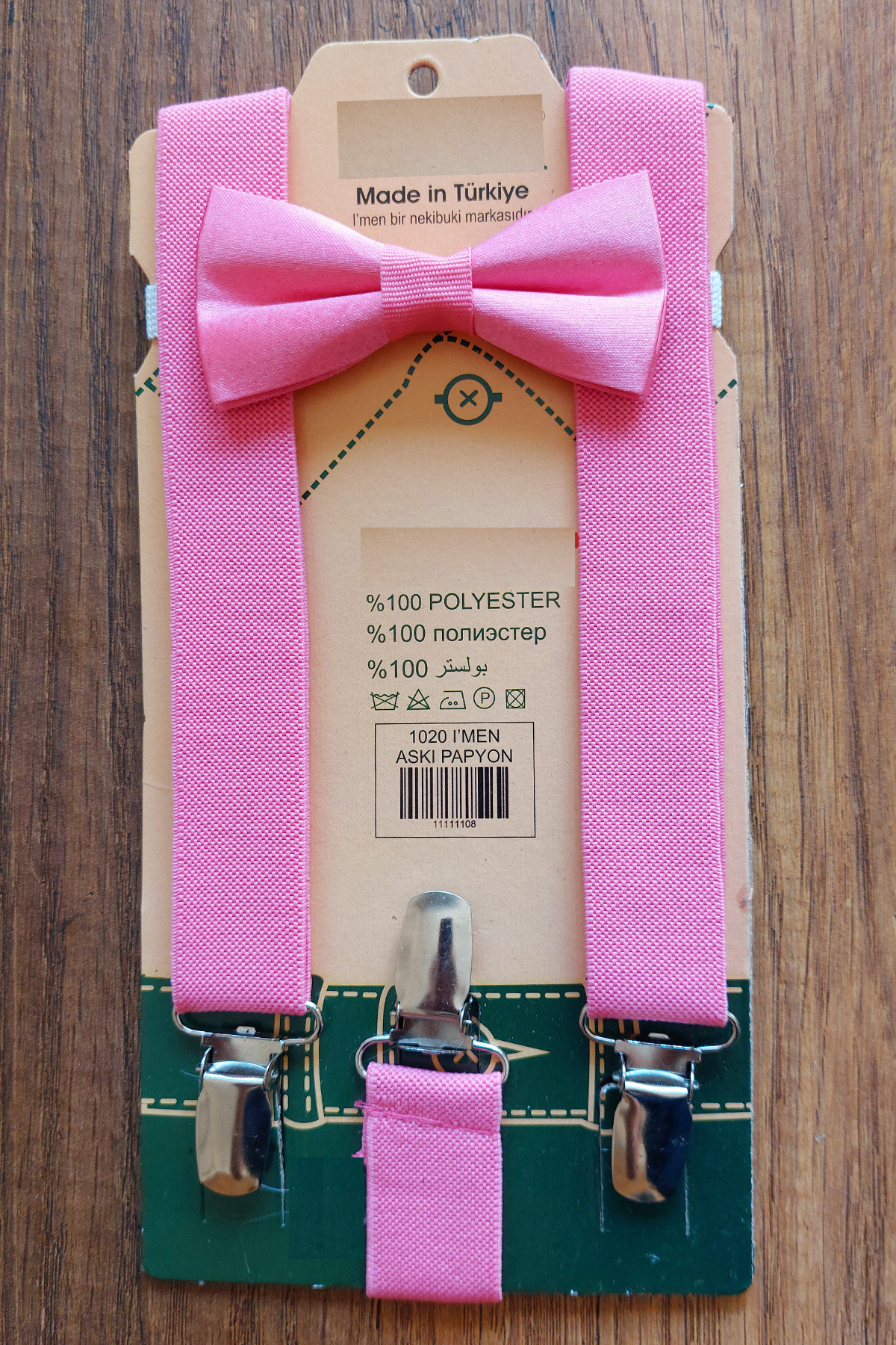 BOY'S SUSPENDERS and BOW TIE 1-12 YEARS OLD COMPATIBLE